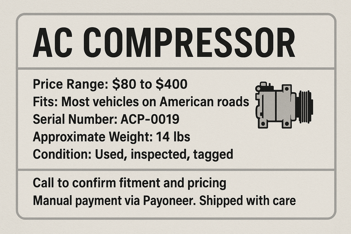 AC COMPRESSORS