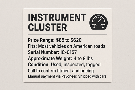 INSTRUMENT CLUSTERS
