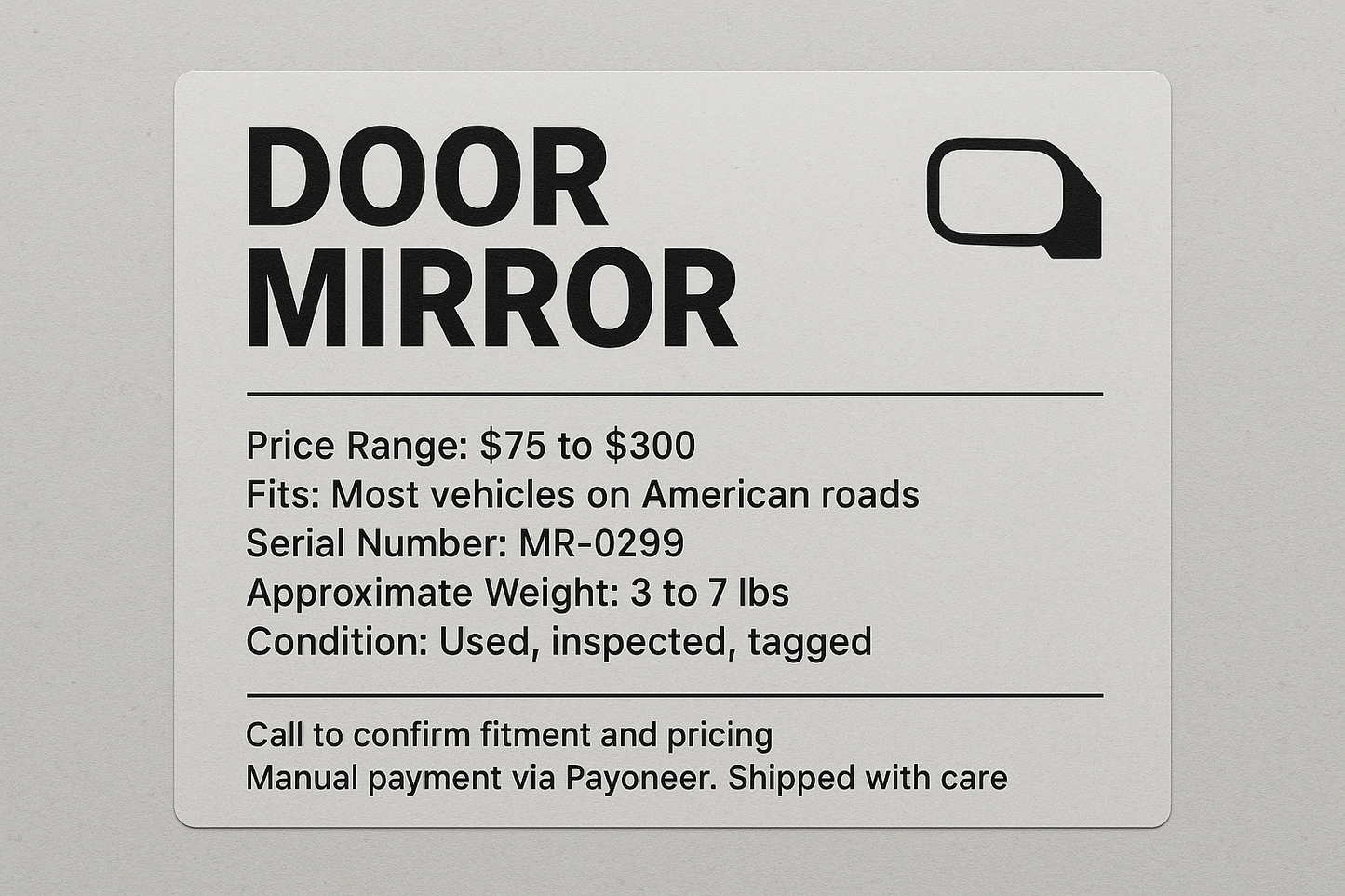 DOOR MIRROR