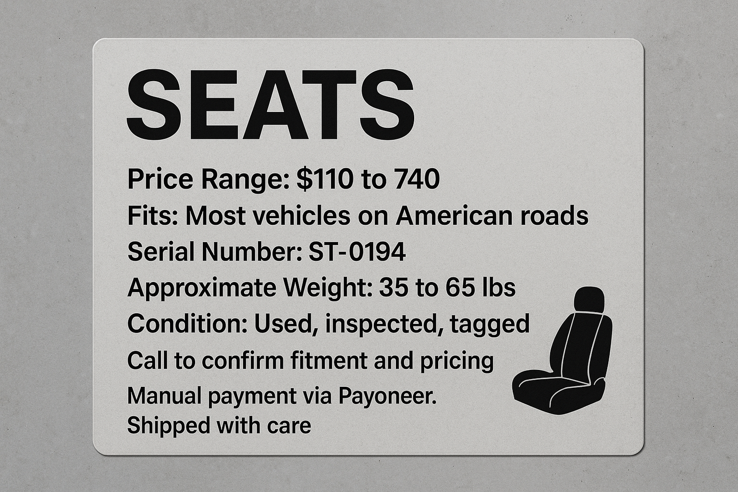 SEATS