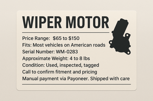 WIPER MOTOR