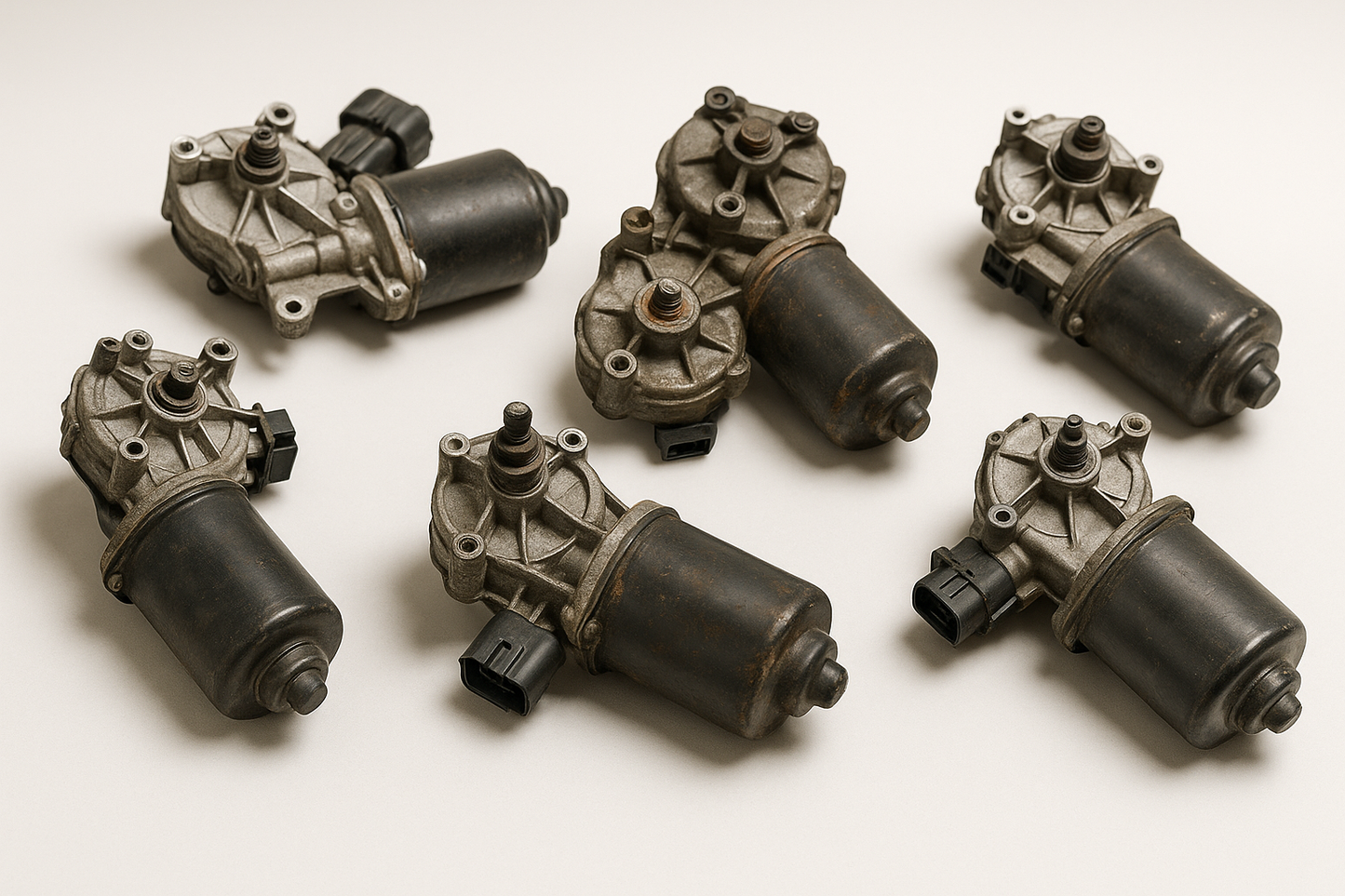 used wiper motors 6 or 7 lying in different angles