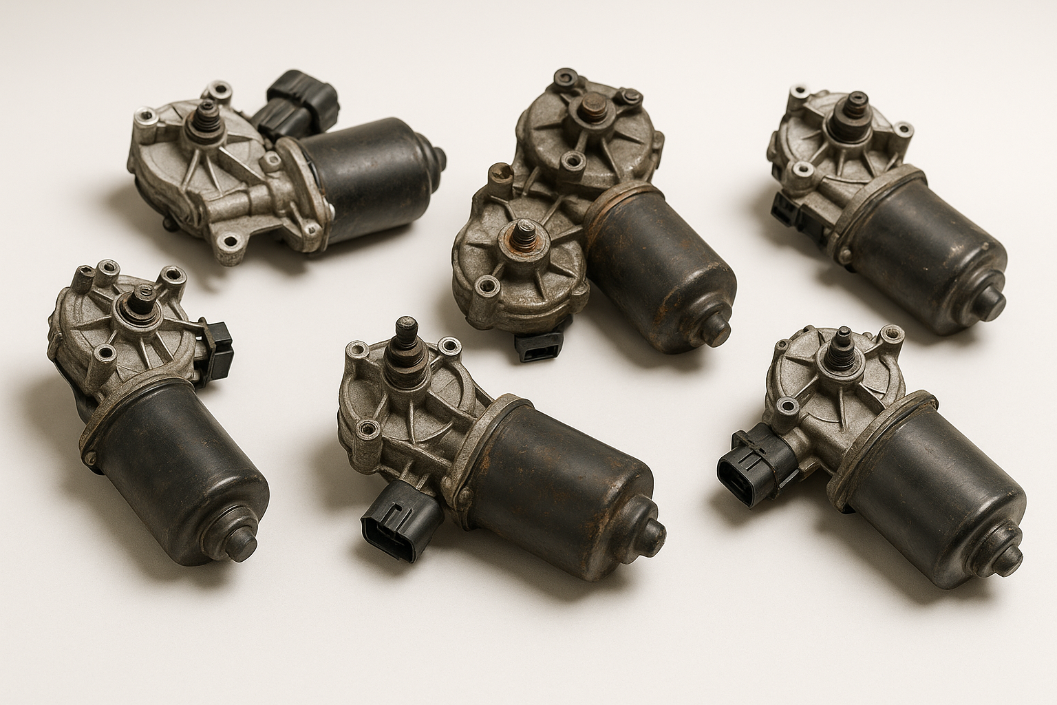 used wiper motors 6 or 7 lying in different angles